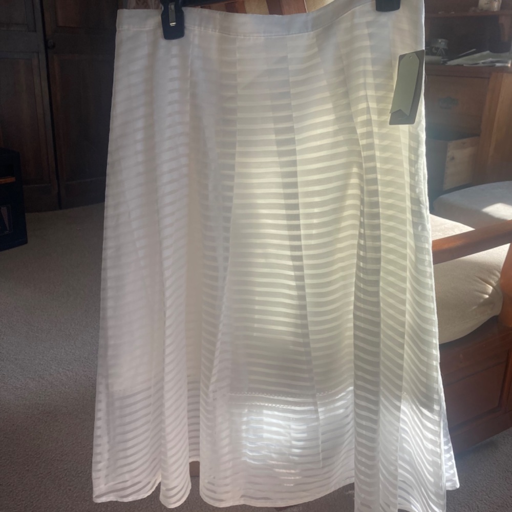 🤍NEW🤍 Anthropologie Leifsdottir White Skirt NWT - Picture 6 of 8